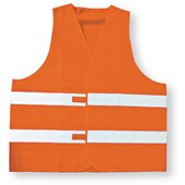 Gilet di sicurezza ad alta visibilità arancione neon